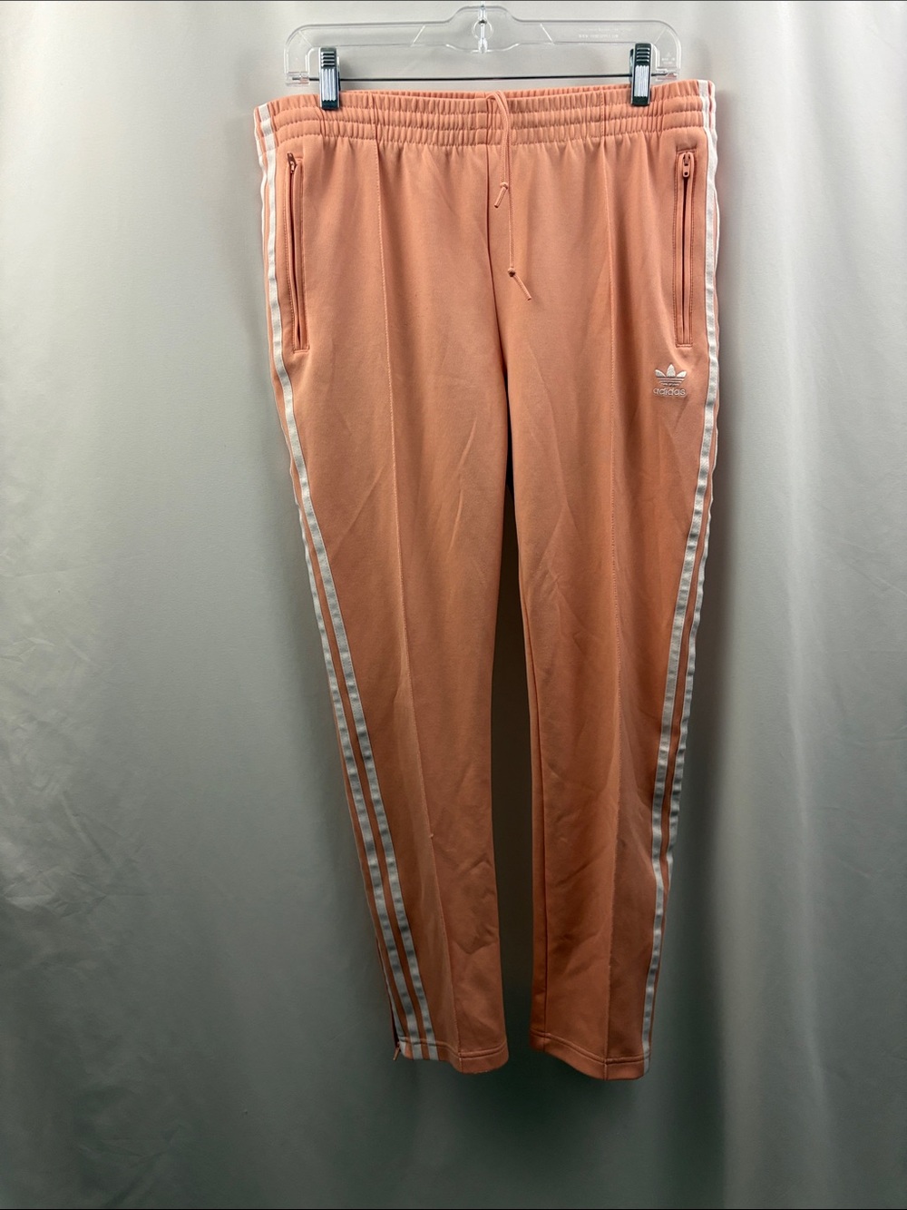 Adidas Women’s Originals SST Track Pants Sweatpants Joggers Large Peach Color - Picture 2 of 10
